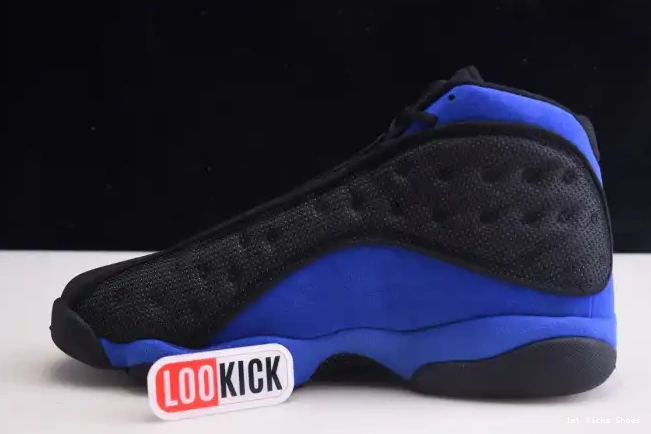 1st Kicks Shoes Black Royal Hyper Retro Jordan 414571-040 13 0605